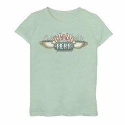 Licensed Character Girls 7-16 Friends Central Perk Classic Logo Graphic Tee Red -Licensed Character Shop unnamed file 26469