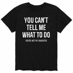 Licensed Character Men's "You Can't Tell Me What To Do" Tee Black -Licensed Character Shop unnamed file 2647