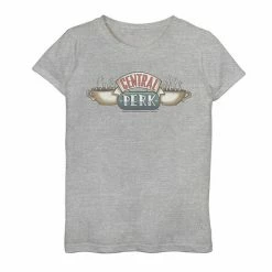 Licensed Character Girls 7-16 Friends Central Perk Classic Logo Graphic Tee Red -Licensed Character Shop unnamed file 26470