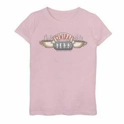 Licensed Character Girls 7-16 Friends Central Perk Classic Logo Graphic Tee Red -Licensed Character Shop unnamed file 26472