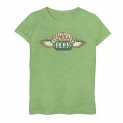 Licensed Character Girls 7-16 Friends Central Perk Classic Logo Graphic Tee Red -Licensed Character Shop unnamed file 26473