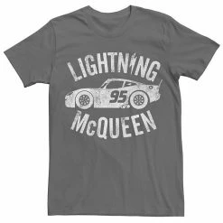 Licensed Character Men's Disney Pixar Cars 3 Lightning McQueen Poster Graphic Tee Charcoal -Licensed Character Shop unnamed file 26476
