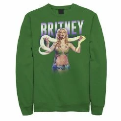 Licensed Character Men's Britney Spears Snake Portrait Sweatshirt Navy -Licensed Character Shop unnamed file 26481
