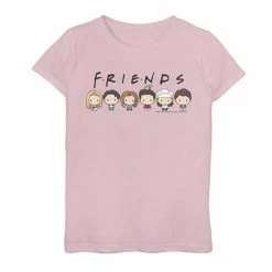 Licensed Character Girls 7-16 Friends Group Shot Cute Cartoon Style Portrait Line Up Graphic Tee Tahi Blue -Licensed Character Shop unnamed file 26489
