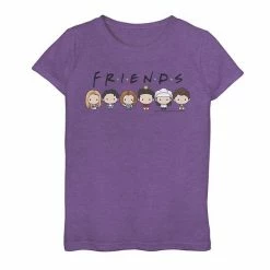 Licensed Character Girls 7-16 Friends Group Shot Cute Cartoon Style Portrait Line Up Graphic Tee Tahi Blue -Licensed Character Shop unnamed file 26492