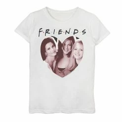 Licensed Character Girls 7-16 Friends The Girls Heart Portrait Graphic Tee Purple Heather -Licensed Character Shop unnamed file 26502