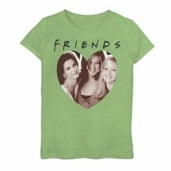 Licensed Character Girls 7-16 Friends The Girls Heart Portrait Graphic Tee Purple Heather -Licensed Character Shop unnamed file 26503