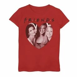 Licensed Character Girls 7-16 Friends The Girls Heart Portrait Graphic Tee Purple Heather -Licensed Character Shop unnamed file 26504