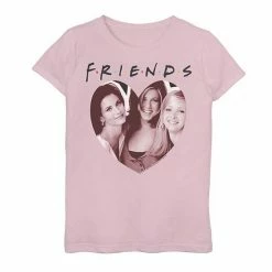 Licensed Character Girls 7-16 Friends The Girls Heart Portrait Graphic Tee Purple Heather -Licensed Character Shop unnamed file 26506