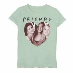 Licensed Character Girls 7-16 Friends The Girls Heart Portrait Graphic Tee Purple Heather -Licensed Character Shop unnamed file 26508