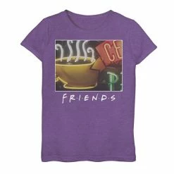 Licensed Character Girls 7-16 Friends Central Perk Classic Title Logo Graphic Tee Black -Licensed Character Shop unnamed file 26520