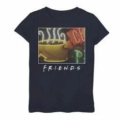 Licensed Character Girls 7-16 Friends Central Perk Classic Title Logo Graphic Tee Black -Licensed Character Shop unnamed file 26521
