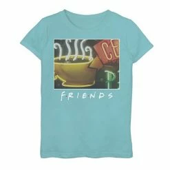 Licensed Character Girls 7-16 Friends Central Perk Classic Title Logo Graphic Tee Black -Licensed Character Shop unnamed file 26522