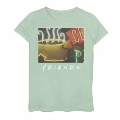 Licensed Character Girls 7-16 Friends Central Perk Classic Title Logo Graphic Tee Black -Licensed Character Shop unnamed file 26524