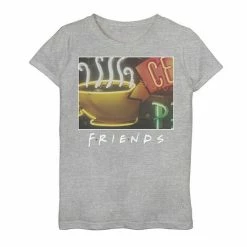 Licensed Character Girls 7-16 Friends Central Perk Classic Title Logo Graphic Tee Black -Licensed Character Shop unnamed file 26526