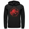 Licensed Character Men's Jurassic World Red Logo Glitch Coin Hoodie Navy -Licensed Character Shop unnamed file 26545