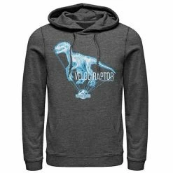 Licensed Character Men's Jurassic World Velociraptor Hologram Title Logo Hoodie Navy -Licensed Character Shop unnamed file 26551