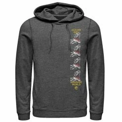 Licensed Character Men's Jurassic World Clever Raptor Head Side Print Hoodie Black -Licensed Character Shop unnamed file 26556
