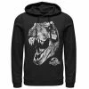 Licensed Character Men's Jurassic Park T-Rex White Head Roaring Pullover Hoodie Charcoal Heather -Licensed Character Shop unnamed file 26629