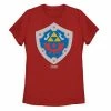 Licensed Character Juniors' Nintendo Legend Of Zelda Link's Awakening Hylian Shield Logo Tee Black