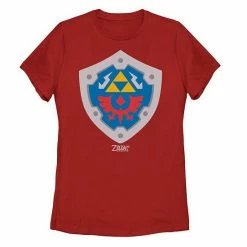 Licensed Character Juniors' Nintendo Legend Of Zelda Link's Awakening Hylian Shield Logo Tee Black