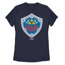 Licensed Character Juniors' Nintendo Legend Of Zelda Link's Awakening Hylian Shield Logo Tee Black -Licensed Character Shop unnamed file 26645