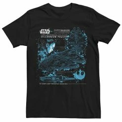 Licensed Character Men's Star Wars Rey Millennium Falcon Tee Charcoal -Licensed Character Shop unnamed file 26649