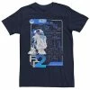 Licensed Character Men's Star Wars R2-D2 Schematic Print Poster Tee Black -Licensed Character Shop unnamed file 26650