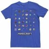 Licensed Character Men's Minecraft A Guide To Items Grid Tee -Licensed Character Shop unnamed file 2667