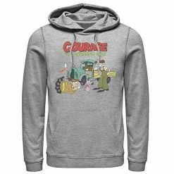 Licensed Character Men's Courage The Cowardly Dog Scene Logo Hoodie Charcoal Heather -Licensed Character Shop unnamed file 26704