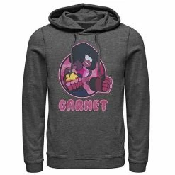 Licensed Character Men's Cartoon Network Steven Universe Garnet Circle Portrait Hoodie Navy -Licensed Character Shop unnamed file 26716