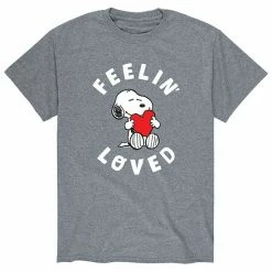 Licensed Character Men's Peanuts Feelin' Loved Tee Black -Licensed Character Shop unnamed file 26723