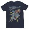 Licensed Character Men's DC Comics Superman Electrified Tee Navy -Licensed Character Shop unnamed file 26731
