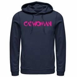 Licensed Character Men's DC Comics Catwoman Pink Retro Text Hoodie Char Hthr -Licensed Character Shop unnamed file 26767