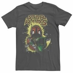 Licensed Character Men's Star Wars Boba Fett Space Ship Evasion Bold Tee Navy -Licensed Character Shop unnamed file 26781