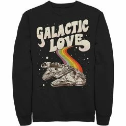 Licensed Character Men's Star Wars Pride Millennium Falcon Galactic Love Sweatshirt Royal