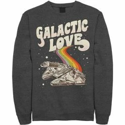 Licensed Character Men's Star Wars Pride Millennium Falcon Galactic Love Sweatshirt Royal -Licensed Character Shop unnamed file 26786