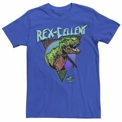 Licensed Character Men's Jurassic World Rex-Cellent Retro Colors Graphic Tee Royal -Licensed Character Shop unnamed file 26797