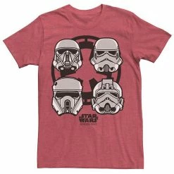 Licensed Character Men's Star Wars Rogue One Stormtrooper Helmet Empire Logo Tee Charcoal Heather -Licensed Character Shop unnamed file 26809