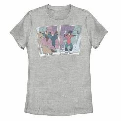 Licensed Character Juniors' Disney's A Goofy Movie Max & Goofy Cards Graphic Tee Athletic Heather -Licensed Character Shop unnamed file 26851