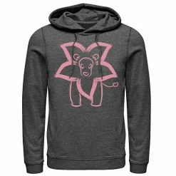 Licensed Character Men's Cartoon Network Steven Universe Flower Lion Outline Hoodie Charcoal Heather -Licensed Character Shop unnamed file 26866