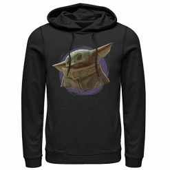 Licensed Character Men's Star Wars The Mandalorian The Child Purple Smoke Hoodie Athletic Heather -Licensed Character Shop unnamed file 26898