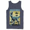 Licensed Character Men's Jurassic World T-Rex Color Pop Retro Poster Tank Top Charcoal -Licensed Character Shop unnamed file 26919