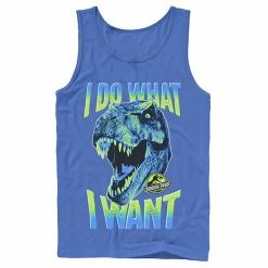 Licensed Character Men's Jurassic Park T-Rex I Do What I Want Graphic Tank Top Red -Licensed Character Shop unnamed file 26943