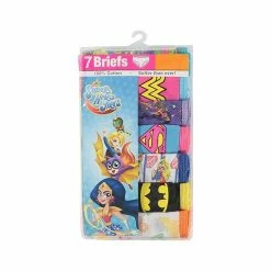 Licensed Character Girls 4-8 DC Superhero Girls 7-Pack Brief Underwear -Licensed Character Shop unnamed file 2695