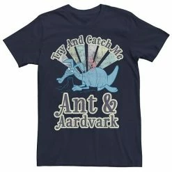 Licensed Character Men's Pink Panther Ant And Aardvark Try And Catch Me Graphic Tee Navy -Licensed Character Shop unnamed file 26959