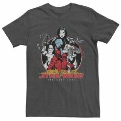 Licensed Character Men's Star Wars The Last Jedi Kylo Ren Graphic T-shirt Charcoal Heather -Licensed Character Shop unnamed file 26969