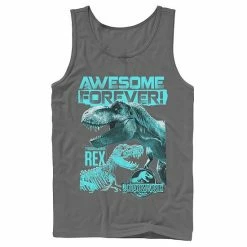 Licensed Character Men's Jurassic World Two T-Rex Awesome Forever Tank Red -Licensed Character Shop unnamed file 26986