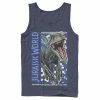 Licensed Character Men's Jurassic World Two Blue Dino Breach Tank Navy -Licensed Character Shop unnamed file 26996