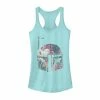 Licensed Character Juniors' Star Wars Boba Fett Floral Print Helmet Tank Top Charcoal -Licensed Character Shop unnamed file 27006